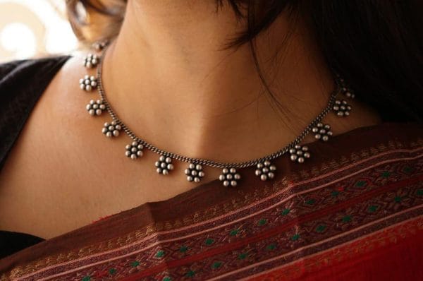 German Silver Simple Choker