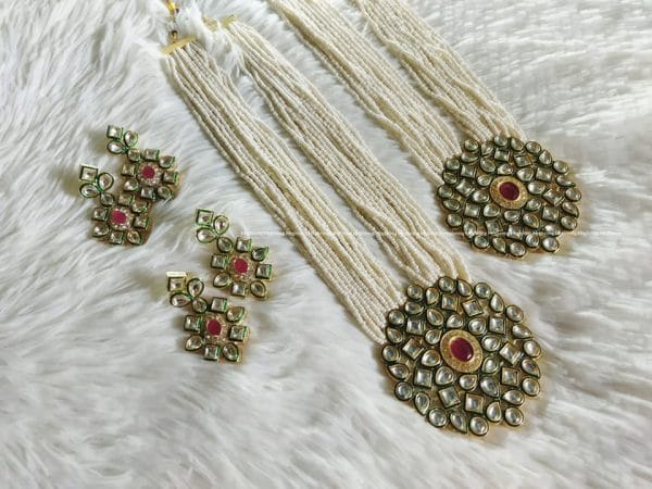 Kundan Long Neckpiece Set - Image 2